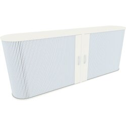 Geramöbel S-382104-SW Rollladenschrank Flex 2OH 200x80x40cm ws/si