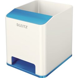 Leitz 53631036 Stifteköcher WOW weiß/blau 