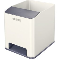 Leitz 53631001 Stifteköcher WOW weiß/grau 