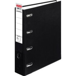 Herlitz 10842250 Doppelordner 2xDIN A5 quer 75mm schwarz