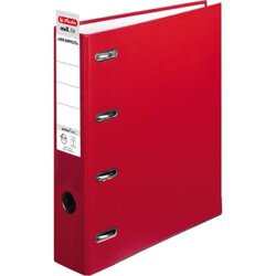 Herlitz 10842268 Doppelordner 2xDIN A5 quer 75mm rot