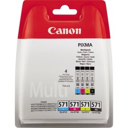 Canon 0386C008 Tintenpatrone CLI571 sw/c/m/y 4St.