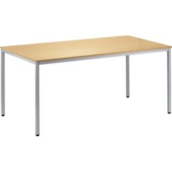 Neutralware 810010472 Konferenztisch  180x80 alu buche
