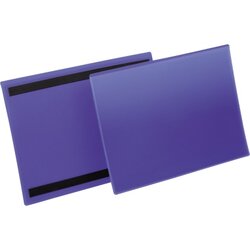 DURABLE 174507 Kennzeichnungstasche A4 quer magn. d.bl 50 St./Pack.