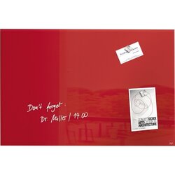 SIGEL GL212 Glasboard Artverum 1200x900mm rot