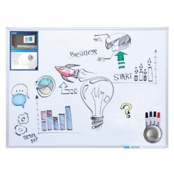 FRANKEN SC3204 Whiteboard X-tra Line 200x100cm emailliert weiß
