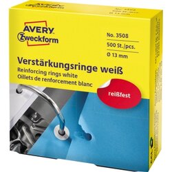 Avery Zweckform 3508 Lochverstärkungs- ring weiß 500 St./Pack.