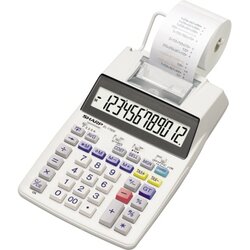 Sharp EL-1750V Tischrechner 12stell r/s Druck optional Netzadapter
