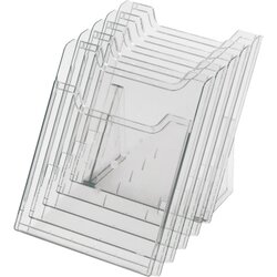 Exacompta 60258D Tischprospekthalter 5Fächer DIN A4 hoch