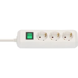 brennenstuhl® 1152920 Steckdosenleiste Schalter 3fach 5m ws