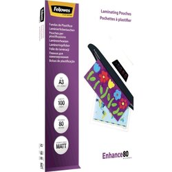 Fellowes® 5452003 Laminierfolie Enhance 80 DIN A3 tr 100 St./Pack.