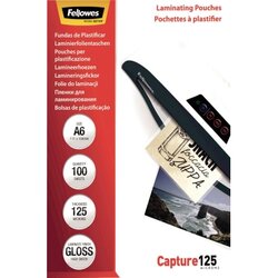 Fellowes® 5307201 Laminierfolie Capture 125 111x154mm 100 St./Pack.