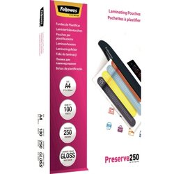 Fellowes® 5401802 Fellowes Laminierfolie Preserve 250 mic A4 100 St.
