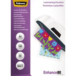 Fellowes® 5452103 Laminierfolie Enhance 80 DIN A4 tr 100 St./Pack.