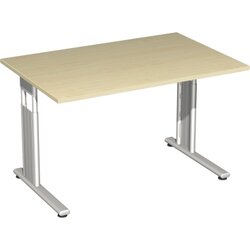 Geramöbel S-617102-AS Schreibtisch Flex 120x80x68-82cm ah/si