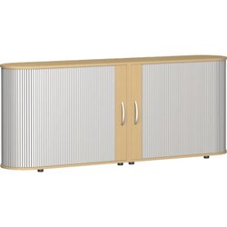 Geramöbel S-382104-SB Rollladenschrank Flex 2OH 200x80x40cm bu/si
