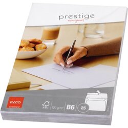 ELCO 7039612 Briefumschlag Prestige B6 oF hk hochweiß 25 St./Pack.