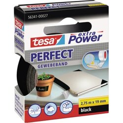 tesa® 56343-00034 Gewebeband extra Power Perfect 38mmx2,75m schwarz