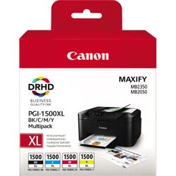 Canon 9182B010 Tintenpatrone PGI1500XL sw/c/m/y 4St.