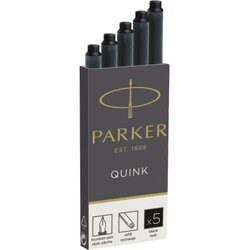 Parker 1950382 Tintenpatrone Quink Z44 S0116200 sw 5 St./Pack.