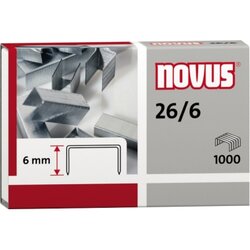 NOVUS 040-0056 Heftklammer 26/6 verzinkt 1.000 St./Pack.
