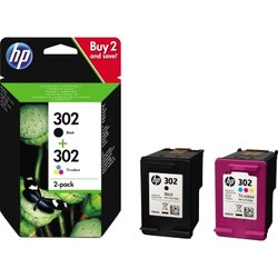 HP X4D37AE Tintenpatrone 302 sw+c/m/y 2 St./Pack.