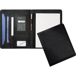 ECOBRA 611083 Ecobra Konferenzmappe A4 Kunstleder Block sw