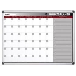 Bi-office GA03130790 Monatsplaner Earth Stahloberfläche 90x60cm