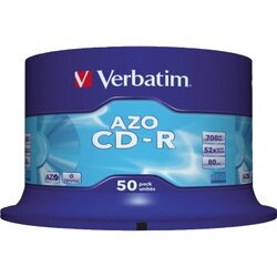 Verbatim 43343 CD-R 52x 700MB 80Min. Spindel 50 St./Pack.