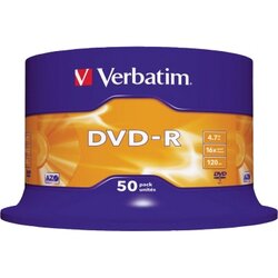 Verbatim 43548 DVD-R 16x 4,7GB 120Min. Spindel 50 St./Pack.