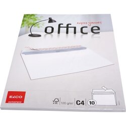 ELCO 7447612 Briefumschlag Office C4 oF hk weiß 10 St./Pack.