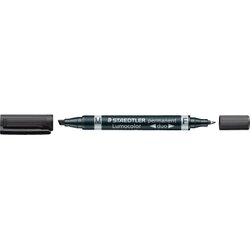 STAEDTLER® 348 B-9 Zweispitzmarker Lumocolor nachfüll Rund/Keil schwarz
