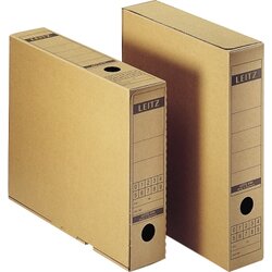 Leitz 60840000 Archivbox DIN A4 max. 63mm Wellpappe naturbraun