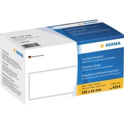 HERMA 4314 Frankieretikett 165x44mm weiß 1.000 St./Pack.
