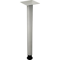 Hammerbacher V STFH/S Stützfuß 60mm m. Anschraubplatte silber