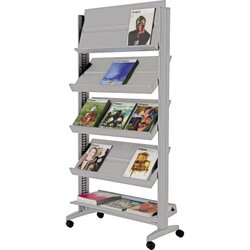 Paperflow 255N.35 Prospektständer Uno  5Auflagen mobil alu