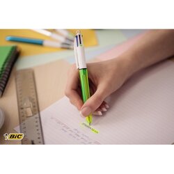 BIC® Mehrfarbkugelschreiber 4 Colours® Fluo
