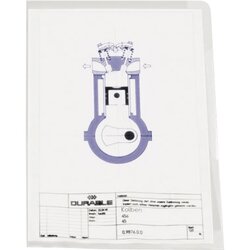 DURABLE 233919 Sichthülle DIN A4 0,15mm tr 50 St./Pack.
