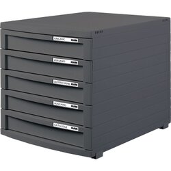 HAN 1505-191 Schubladenbox CONTUR  A/B/C4 5xSchub geschl dgr/dgr