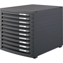 HAN 1510-191 Schubladenbox CONTUR  A-C4 10xSchub geschl dgr/dgr