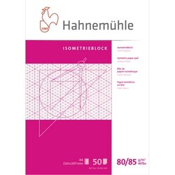 Hahnemühle 10662642 Isometrieblock A4 rautiert 50Bl