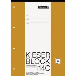 BRUNNEN 1042924 Kieserblock A4 50Bl Lin03 bla 