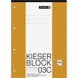 BRUNNEN 1042923 Kieserblock A4 50Bl Lin03 lin 