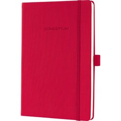 SIGEL CO654 Notizbuch Conceptum ca. DIN A5 kariert 194Blatt HC rot