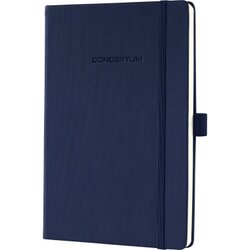 SIGEL CO656 Notizbuch Conceptum ca. DIN A5 kariert 194Bl. HC d.blau