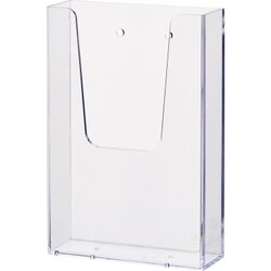 helit H2350002 Wandprospekthalter 1/3 A4 1Fach PS transparent
