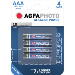 AgfaPhoto 110802572 Batterie LR03 Micro AAA 1.5V 4 St./Pack.