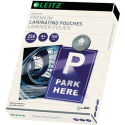 Leitz 74840000 Laminierfolie A4 UDT 250mic glasklar 100 St. /Pack.