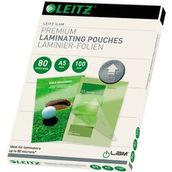 Leitz 74920000 Laminierfolie UDT DIN A5 80mic 100 St./Pack.