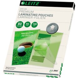 Leitz 74780000 Laminierfolie UDT DIN A4 80mic 100 St./Pack.